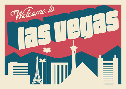 Welcome to Las Vegas postcard