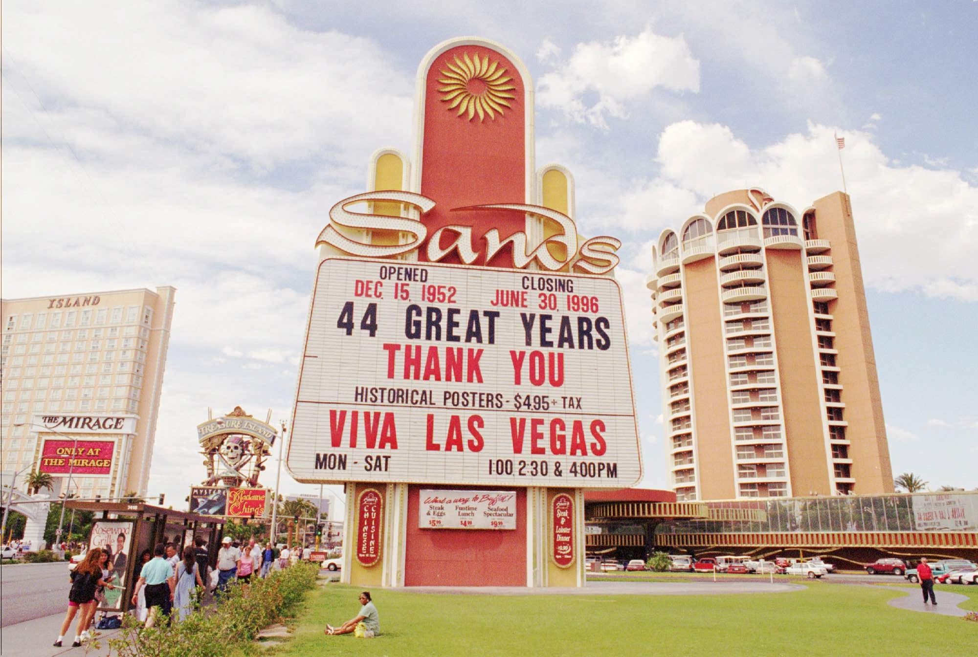 The Sands hotel in Las Vegas